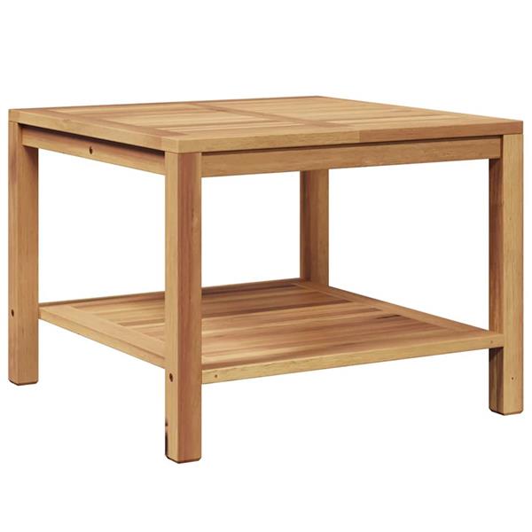 Grote foto vidaxl salontafel met opslag bruin 60 x 60 x 45 cm massief teakhout tuin en terras tuinmeubelen
