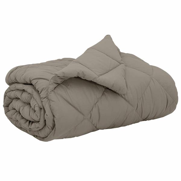 Grote foto vidaxl vol jaar dekbed lichtgrijs 200 x 220 cm microfiber huis en inrichting bedden