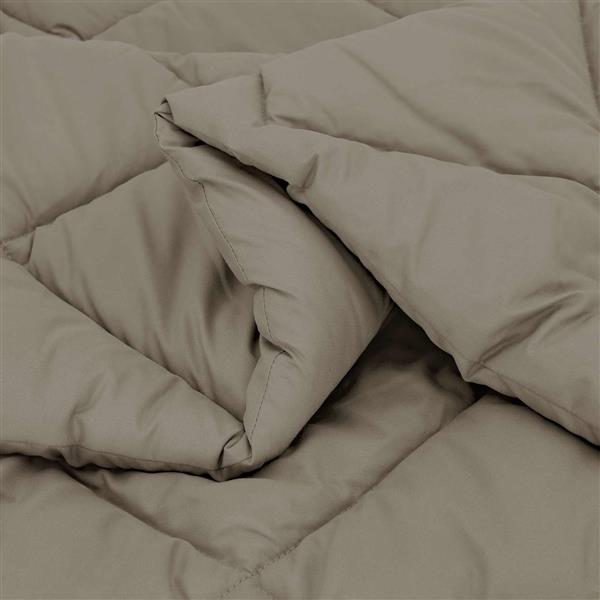 Grote foto vidaxl vol jaar dekbed lichtgrijs 200 x 220 cm microfiber huis en inrichting bedden