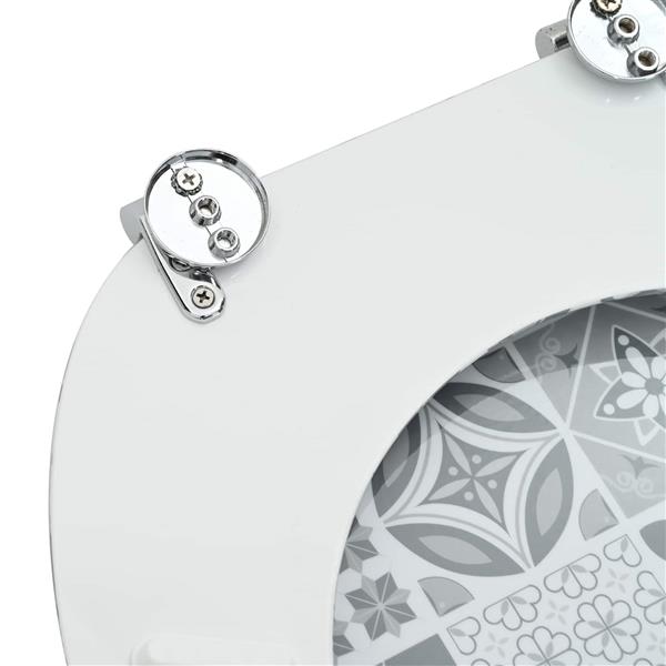 Grote foto vidaxl zachte sluit toiletbril grijs 44 x 38 cm mdf plaat doe het zelf en verbouw sanitair