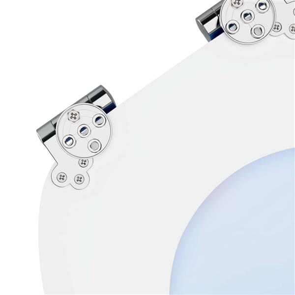 Grote foto vidaxl zachte sluit toiletbril blauw 44 x 38 cm mdf plaat doe het zelf en verbouw sanitair