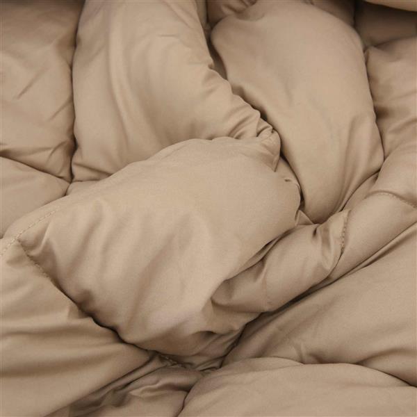 Grote foto vidaxl zomerdekbed zwart en taupe 200 x 135 cm microfiber huis en inrichting bedden