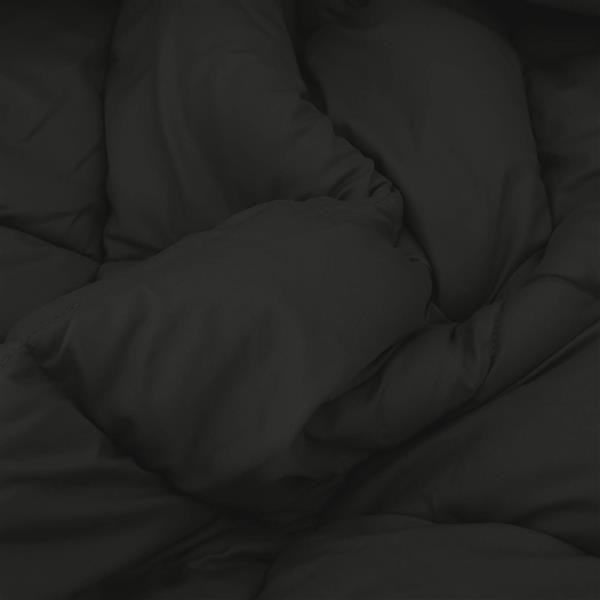 Grote foto vidaxl zomerdekbed zwart 200 x 140 cm microfiber huis en inrichting bedden