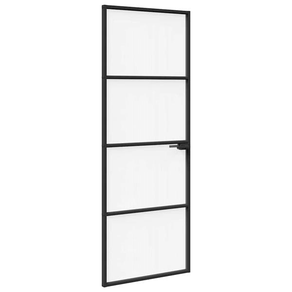 Grote foto vidaxl huisdeur 76 x 201 5 x 3 5 cm aluminium en gehard glas doe het zelf en verbouw deuren en horren