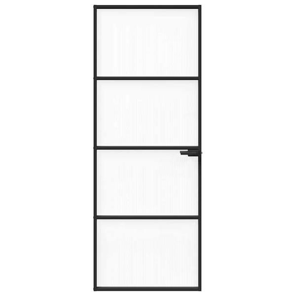 Grote foto vidaxl huisdeur 76 x 201 5 x 3 5 cm aluminium en gehard glas doe het zelf en verbouw deuren en horren