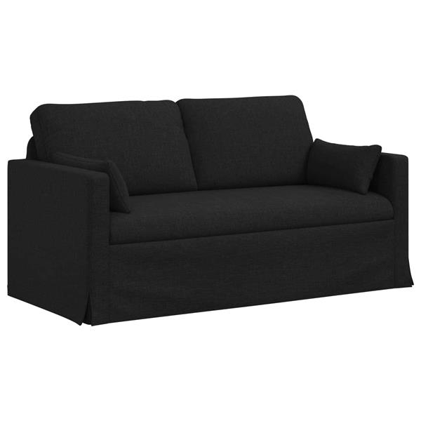 Grote foto vidaxl bank zwart 158 x 78 x 80 cm stof huis en inrichting bankstellen