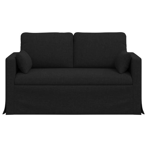 Grote foto vidaxl bank zwart 139 x 78 x 80 cm stof huis en inrichting bankstellen