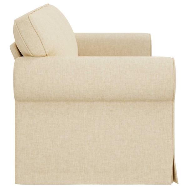 Grote foto vidaxl bank cr me 215 x 82 x 80 cm stof huis en inrichting bankstellen