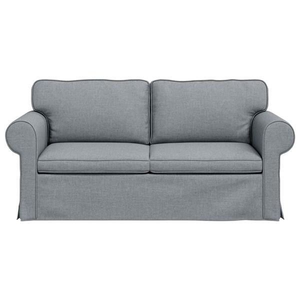 Grote foto vidaxl bank lichtgrijs 175 x 82 x 80 cm stof huis en inrichting bankstellen