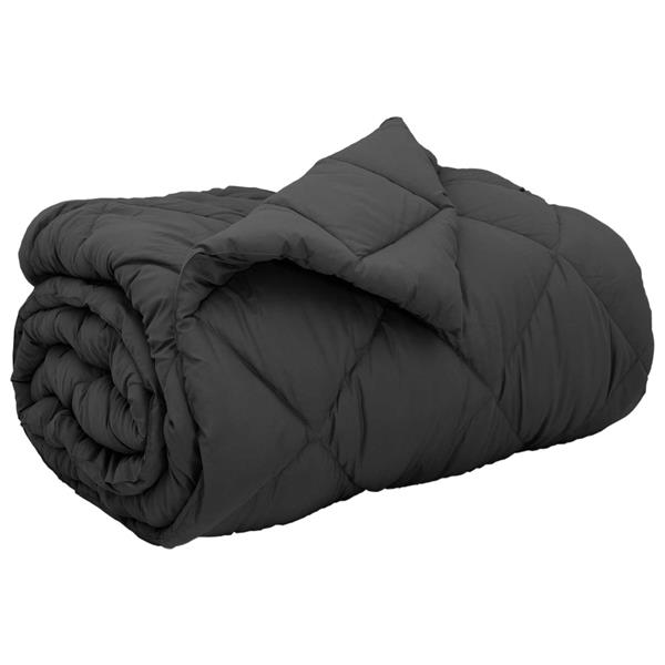 Grote foto vidaxl winter dekbed antraciet 200 x 135 cm microfiber huis en inrichting bedden
