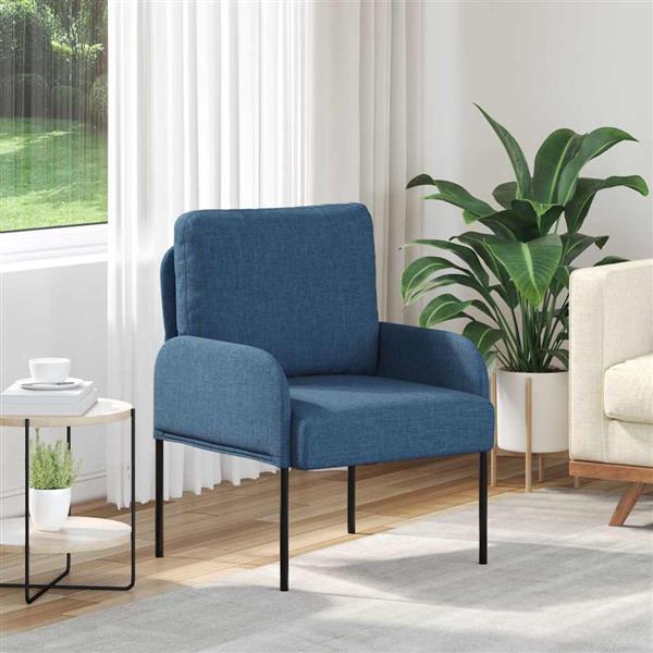 Grote foto vidaxl banken met kussen 55cm blauw multiplex huis en inrichting bankstellen