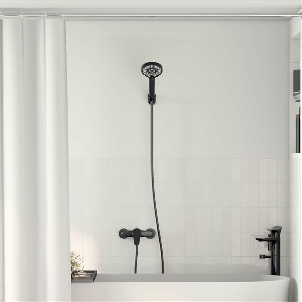 Grote foto vidaxl doucheset zwart g 1 2 inch doe het zelf en verbouw sanitair