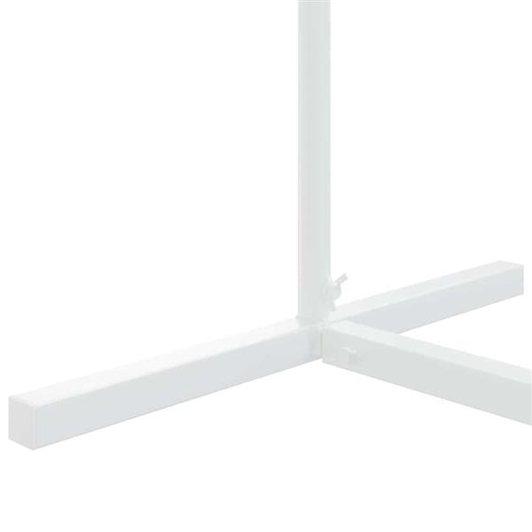 Grote foto vidaxl trouwrand 3 pcs wit staal tuin en terras overige tuin en terras