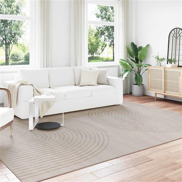 Grote foto vidaxl vloerkleden rechthoekig galati beige 280 x 200 cm polyester huis en inrichting vloerbedekking en kleden