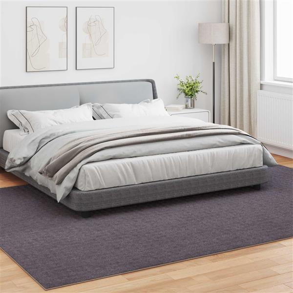 Grote foto vidaxl vloerkleden rechthoekig sirolo antraciet 340 x 240 cm polyester huis en inrichting vloerbedekking en kleden