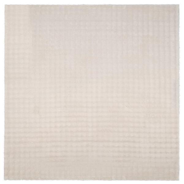 Grote foto vidaxl vloerkleden vierkant sirolo beige 120 x 120 cm polyester huis en inrichting vloerbedekking en kleden