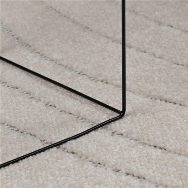 Grote foto vidaxl vloerkleden rond palmeras cr me 200 cm polyester huis en inrichting vloerbedekking en kleden