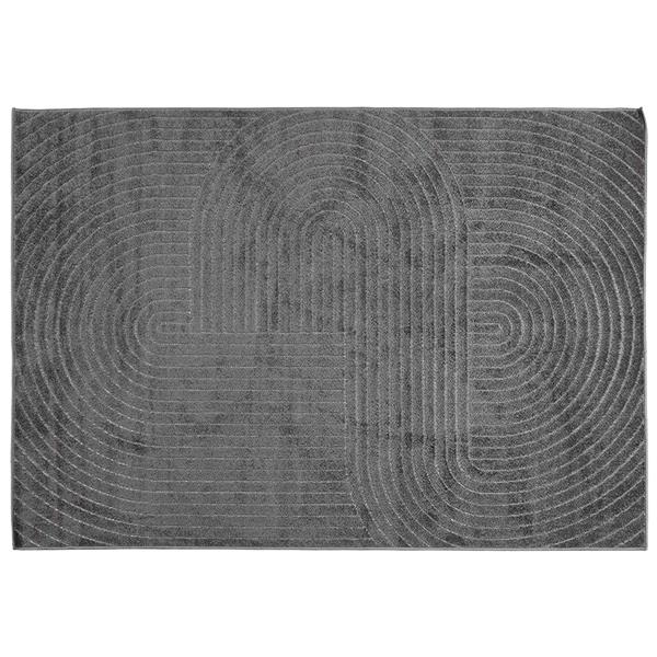 Grote foto vidaxl vloerkleden palmeras antraciet 340 x 240 cm polyester huis en inrichting vloerbedekking en kleden