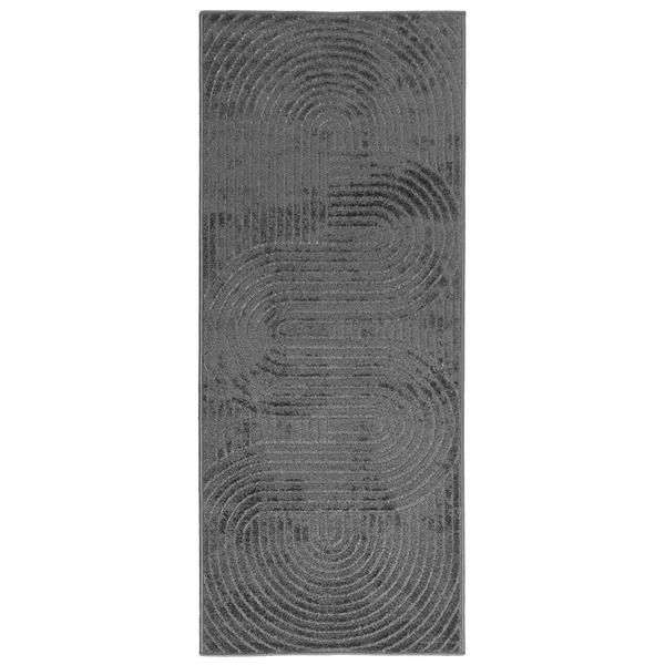 Grote foto vidaxl vloerkleden rechthoekig palmeras antraciet 150 x 80 cm huis en inrichting vloerbedekking en kleden