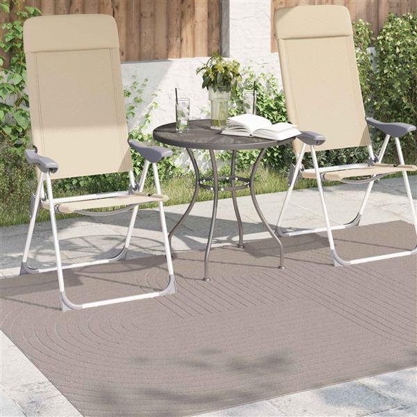 Grote foto vidaxl vloerkleden rechthoekig palmeras beige 170 x 120 cm polyester huis en inrichting vloerbedekking en kleden