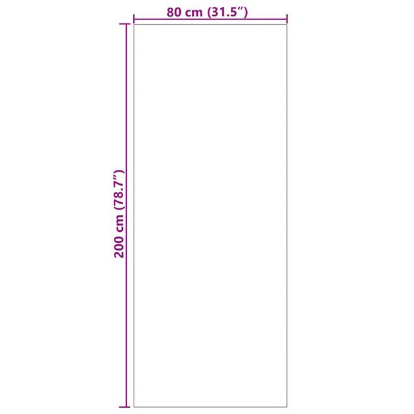 Grote foto vidaxl vloerkleden rechthoekig palmeras beige 200 x 80 cm polyester huis en inrichting vloerbedekking en kleden