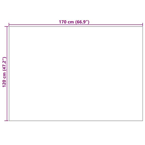 Grote foto vidaxl vloerkleden rechthoekig faro cr me 170 x 120 cm polyester huis en inrichting vloerbedekking en kleden