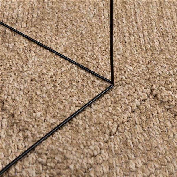 Grote foto vidaxl vloerkleden rechthoekig agira naturel 340 x 240 cm polyester huis en inrichting vloerbedekking en kleden