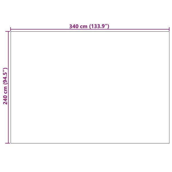 Grote foto vidaxl vloerkleden moir agira naturel 340 x 240 cm polyester huis en inrichting vloerbedekking en kleden