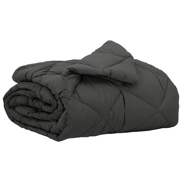 Grote foto vidaxl zomerdekbed antraciet 220 x 140 cm microfiber huis en inrichting bedden