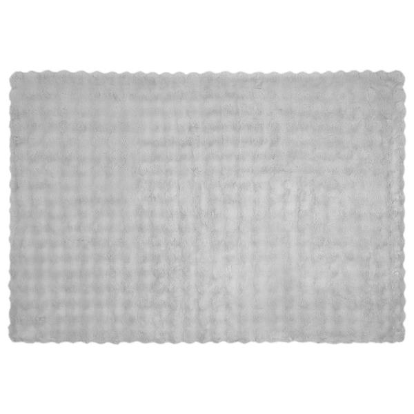 Grote foto vidaxl antislip nep konijnenbont deken olite 4 pcs grijs 150 x 220 cm huis en inrichting bedden