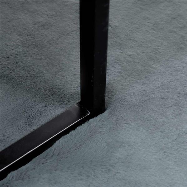 Grote foto vidaxl antislip neplederen konijnenbont vloerkleed olite antraciet huis en inrichting vloerbedekking en kleden