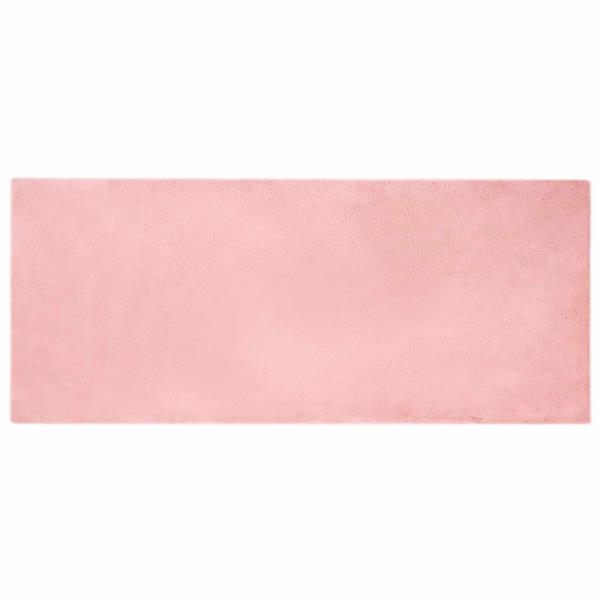 Grote foto vidaxl antislip neplederen konijnenbont vloerkleed olite roze huis en inrichting vloerbedekking en kleden