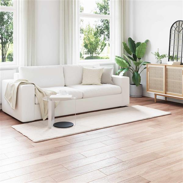 Grote foto vidaxl antislip neplederen konijnenbont vloerkleed olite cr me huis en inrichting vloerbedekking en kleden