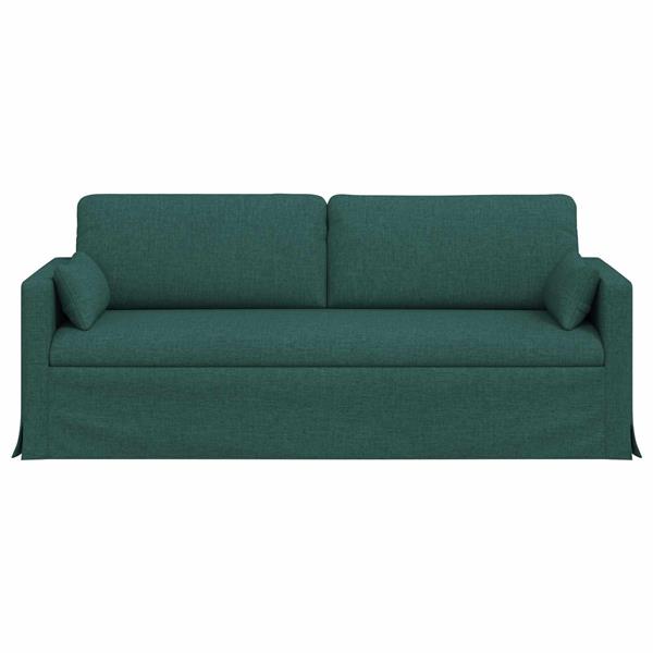 Grote foto vidaxl bank donkergroen 198 x 78 x 80 cm stof huis en inrichting bankstellen