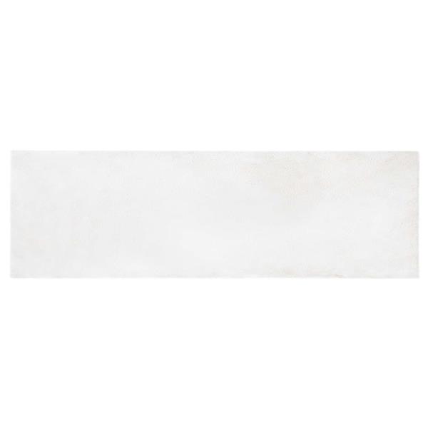 Grote foto vidaxl antislip neplederen konijnenbont vloerkleed olite wit polyester huis en inrichting vloerbedekking en kleden