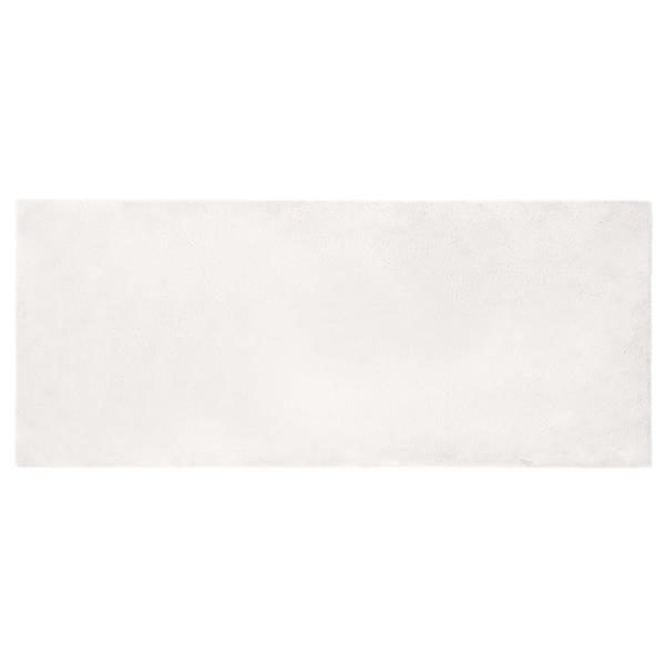 Grote foto vidaxl antislip neplederen konijnenbont vloerkleed olite wit polyester huis en inrichting vloerbedekking en kleden