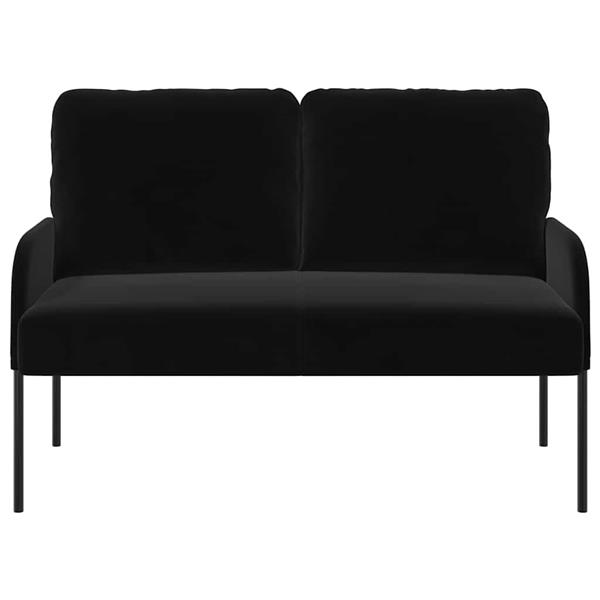 Grote foto vidaxl banken met kussen 110cm zwart multiplex huis en inrichting bankstellen