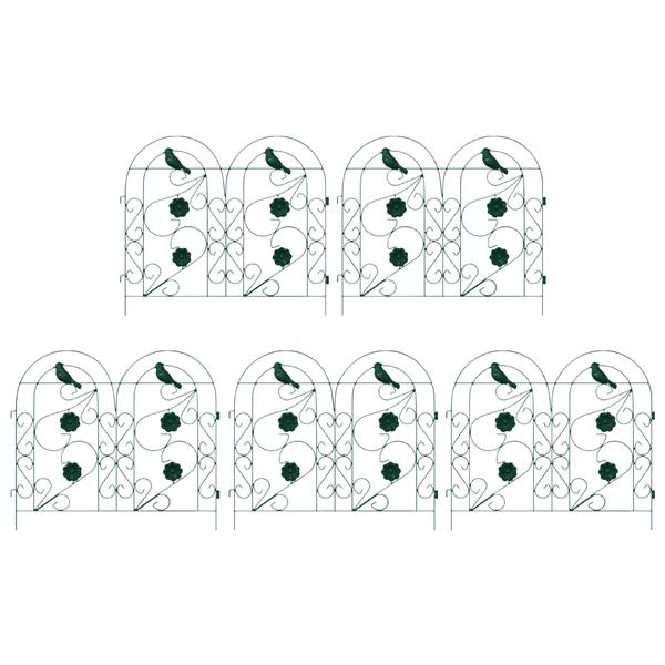 Grote foto vidaxl tuinhek latwerk groen 308 5 x 54 5 x 0 3 cm tuin en terras tuindecoratie
