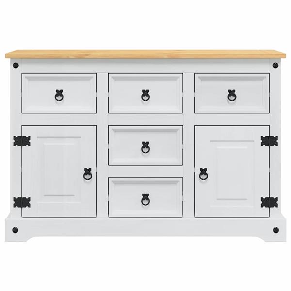 Grote foto vidaxl opbergkisten corona wit 112 x 40 x 75 cm massief grenenhout huis en inrichting woningdecoratie