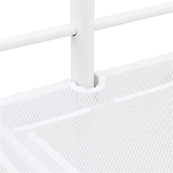 Grote foto vidaxl loftbed voor kids wit 74 5 x 190 cm staal antiek en kunst stoelen en banken