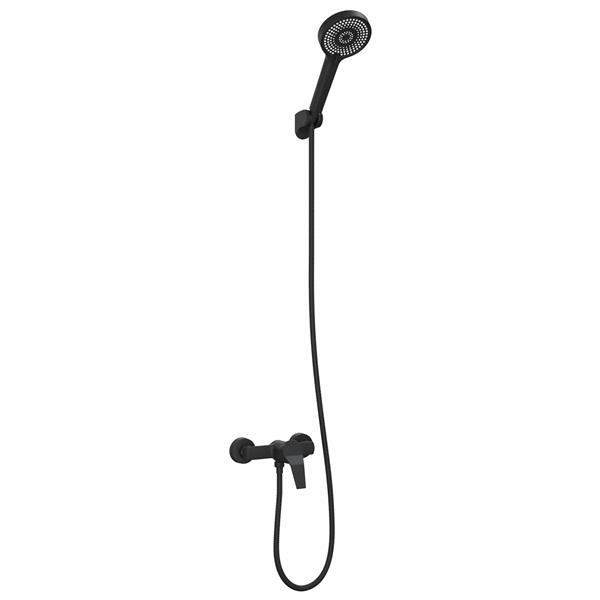 Grote foto vidaxl doucheset zwart g 1 2 inch koper doe het zelf en verbouw sanitair