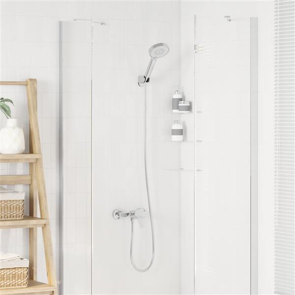 Grote foto vidaxl doucheset chroom g 1 2 inch koper doe het zelf en verbouw sanitair