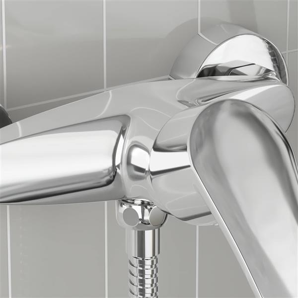 Grote foto vidaxl douchemengkraan chroom g 1 2 inch doe het zelf en verbouw sanitair