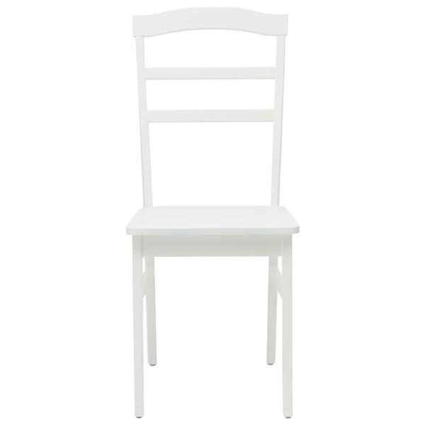 Grote foto vidaxl eetkamerstoel 2 pcs wit massief rubberhout huis en inrichting stoelen