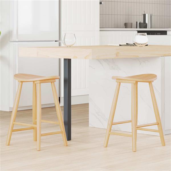 Grote foto vidaxl eettafelstoelen 2 pcs naturel 46 x 37 x 63 cm huis en inrichting stoelen