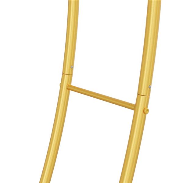 Grote foto vidaxl trouwrand goud 220 x 45 x 200 cm staal tuin en terras overige tuin en terras