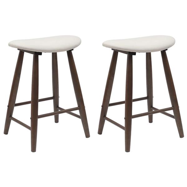 Grote foto vidaxl eettafelstoelen 2 pcs licht bruin 46 x 37 x 63 cm huis en inrichting stoelen