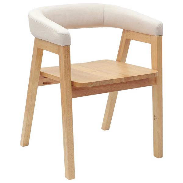 Grote foto vidaxl eettafelstoelen 2 pcs naturel 54 x 57 x 73 cm huis en inrichting stoelen