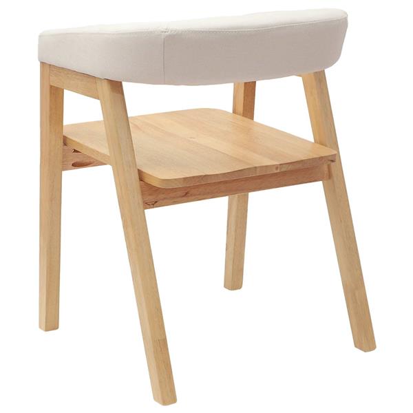 Grote foto vidaxl eettafelstoelen 2 pcs naturel 54 x 57 x 73 cm huis en inrichting stoelen