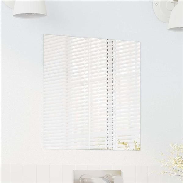 Grote foto vidaxl wandspiegel vierkant 40 x 40 cm gehard glas antiek en kunst spiegels